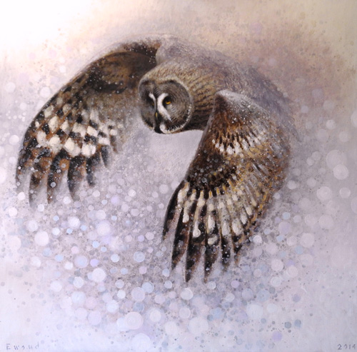 Ewoud-de-Groot-Wildlife-Laplandowl-120×120-cm-oil-on-linen-2014