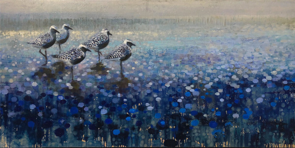 Ewoud-de-Groot-wildlife-art-artist-animals-birds-oil-painting-canvas-linen-zilverplevieren