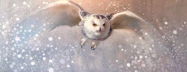 Ewoud-de-Groot-wildlife-art-artist-animals-birds-oil-painting-linen-snow-hunter-snowy-owl